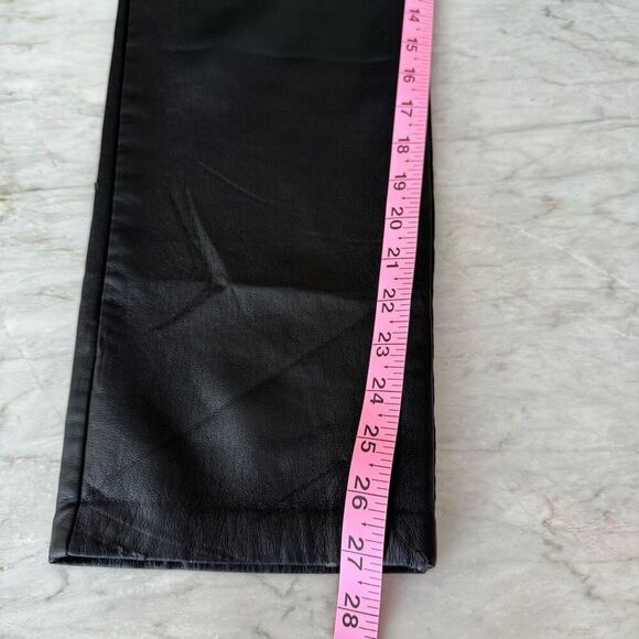 Wilfred The Melina Vegan Leather Straight Leg Pants Size 4 Black - Picture 9 of 13